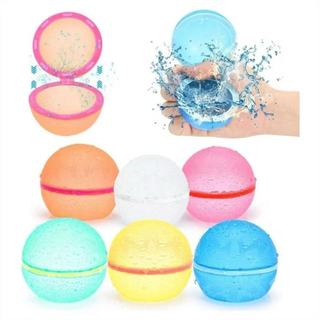 Kit12 Bola Água Silicone Magnético Reutilizável Praia Piscina Crianças Atividades Ao Ar Livre Jogo
