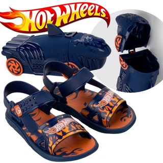 Sandalia Menino Hot Wheels Shark Com Estojo Grendene 23058 em Oferta na Shopee