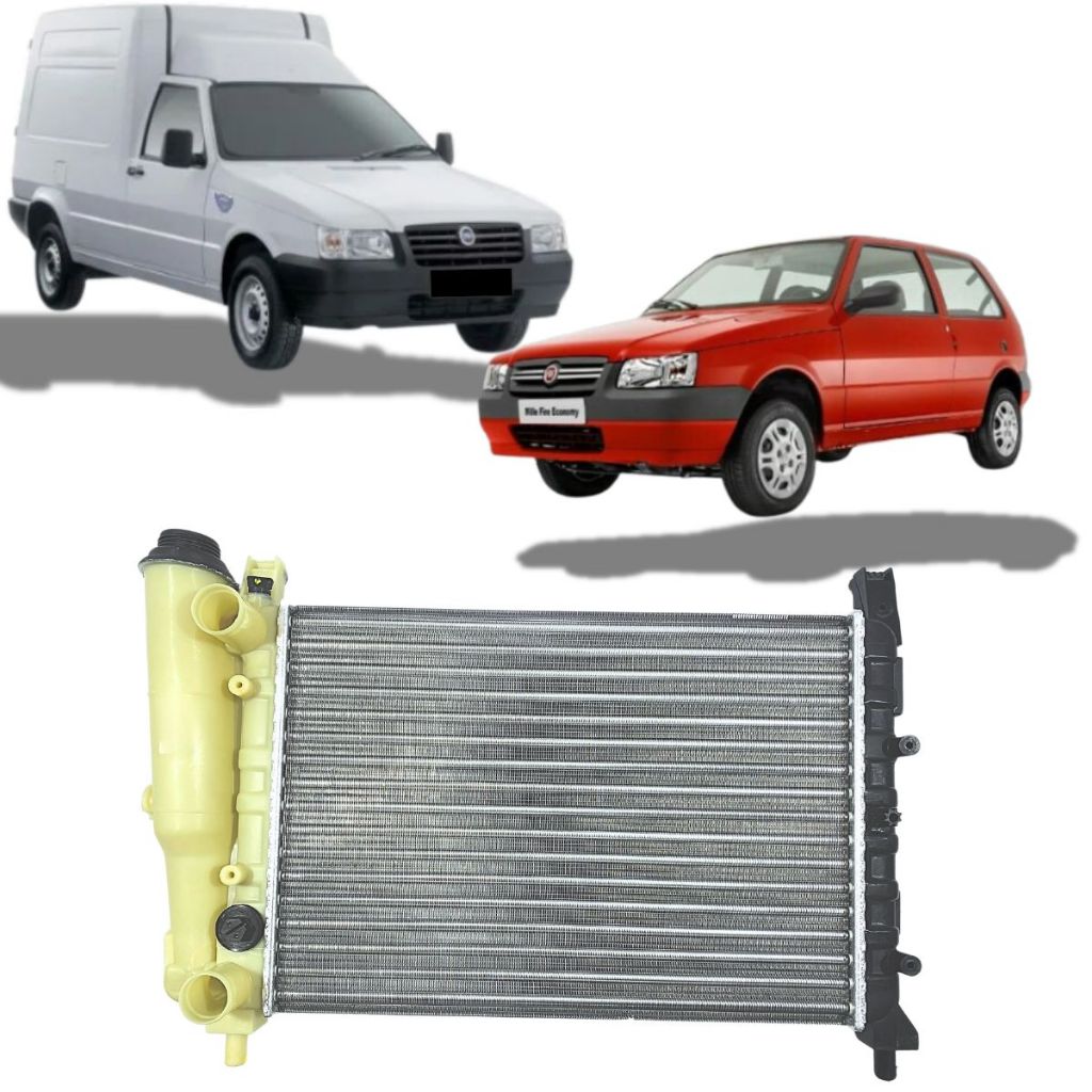 Radiador Valeo Fiat Uno Mille Ex Fire 1.0 8v 1.3 8v Sem Ar 2000 Á 2012 em Oferta na Shopee