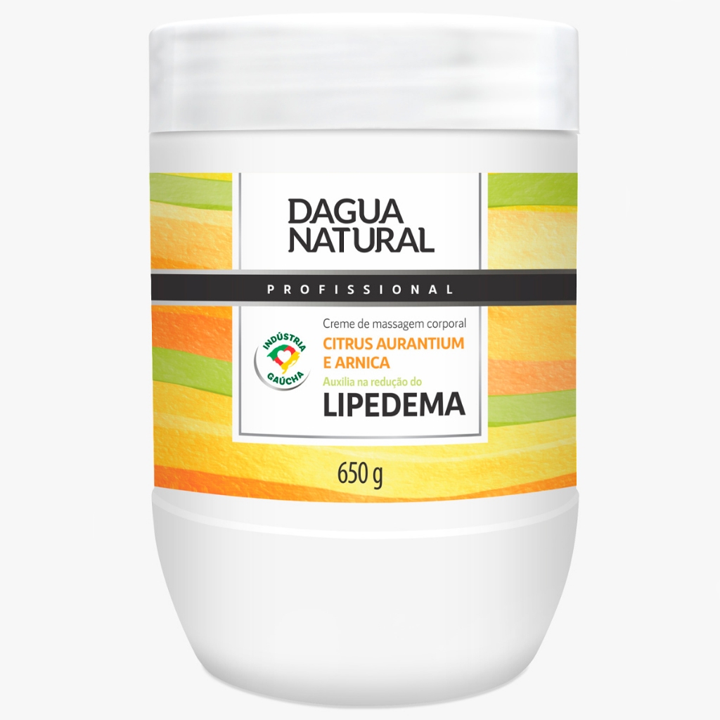 Creme de Massagem Corporal Dagua Natural Citrus Aurantium e Arnica 650g Drenagem Lipedema