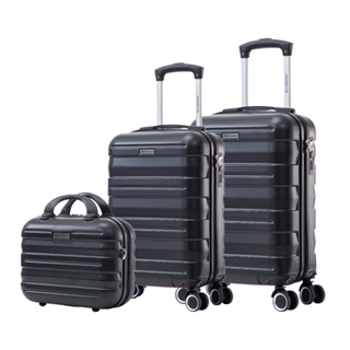 Kit 3 Unidades Mala Bordo Viagem Com Frasqueira Padrão ANAC Rígida ABS em Oferta na Shopee