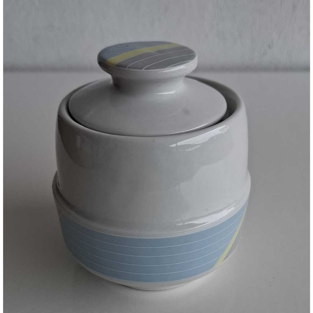 Açucareiro com Tampa de Porcelana Pozzani