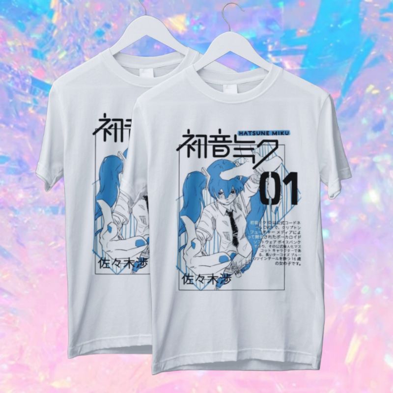 Camiseta Hatsune Miku Y2K Vocaloid Game/Anime
