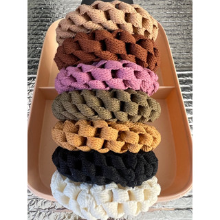 Scrunchie Frufru Pompom Elos Luxo