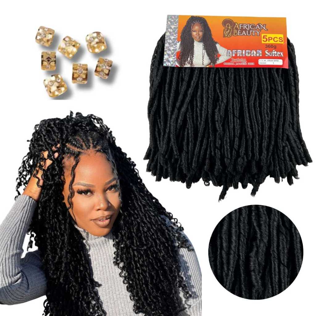 Nina African Beauty 360g Cabelo Cacheados Tranças Entrelace Box Braid Crochet Orgânico 80cm