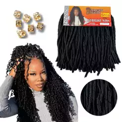 Nina African Beauty 360g Cabelo Cacheados Tranças Entrelace Box Braid Crochet Orgânico 90cm
