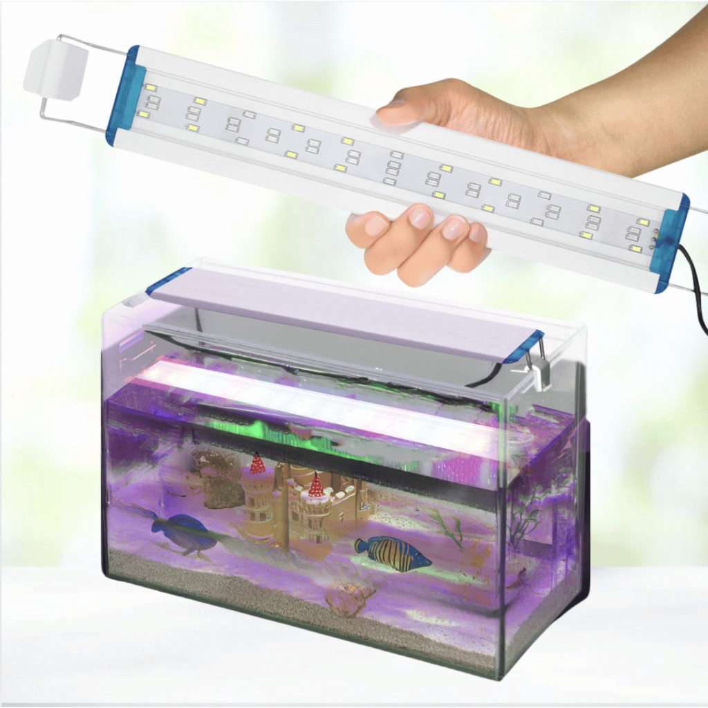 Luminária Led Aquário Plantado 12w 38cm a 50cm 3 Cores Bivolt