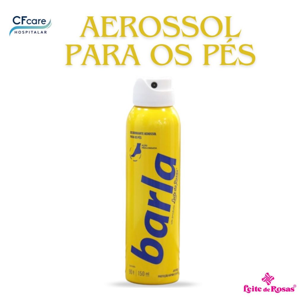 Desodorante Aerossol Para Os Pés Barla Spray 150ml Antitranspirante Antiodor