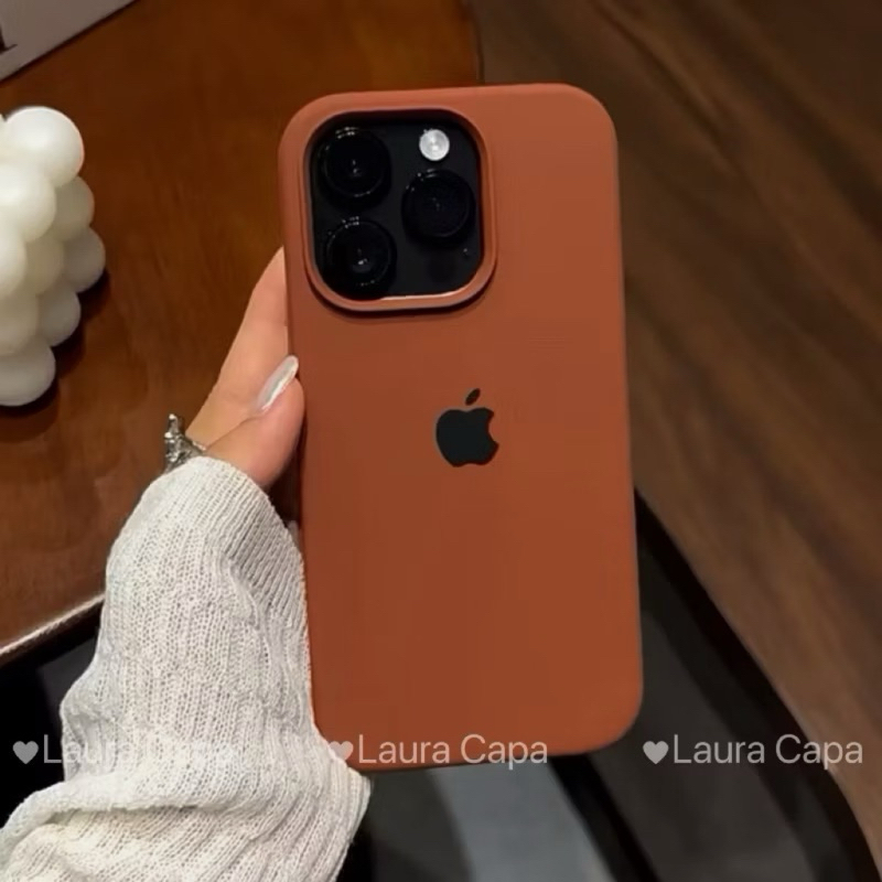 Capinha Capa MARROM CARAMELO Para iPhone 11 12 13 14 15 16 7 8 XR X XS Pro Max Plus Silico...