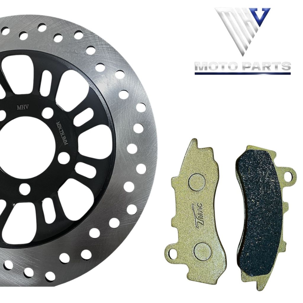 Kit Com Disco De Freio + Pastilha De Freio Honda Cg 160 Titan Fan Cbs 2018 ate 2024