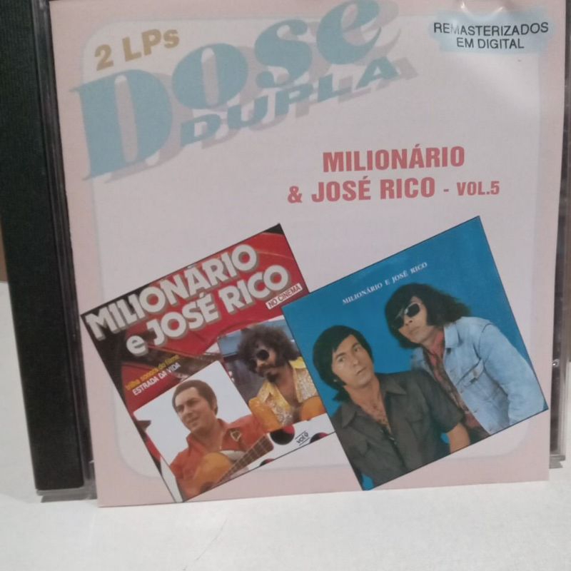 CD MILIONÁRIO & JOSÉ RICO -DOSE DUPLA VOLUME 05 DOIS LP'S EM UM CD
