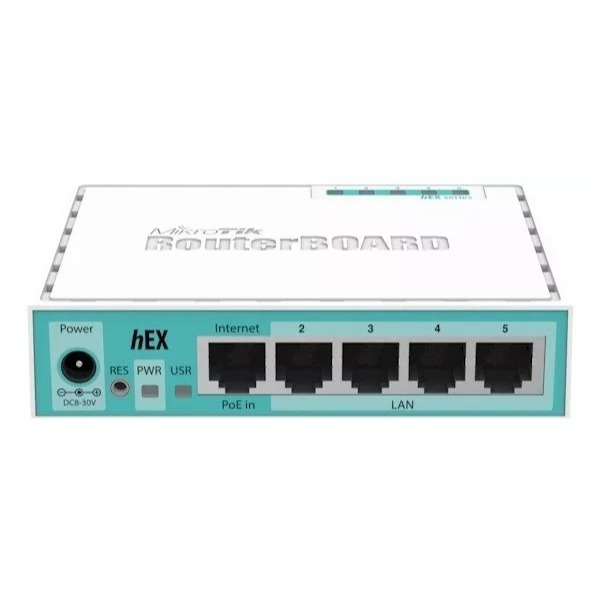 NOVO- MikroTik RouterBOARD Hex RB750Gr3 100V/240V Branco Firewall Sistema RouterOS Segurança de rede Gigabit Ethernet