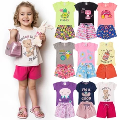 Kit 6 ou 10 Peças Sortido Roupas Infantil Menina - 1 ao 14