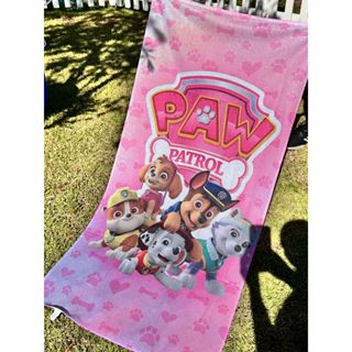Toalha de Banho patrulha canina Praia Piscina Felpa Estampada Infantil Toalha Grande em Oferta na Shopee