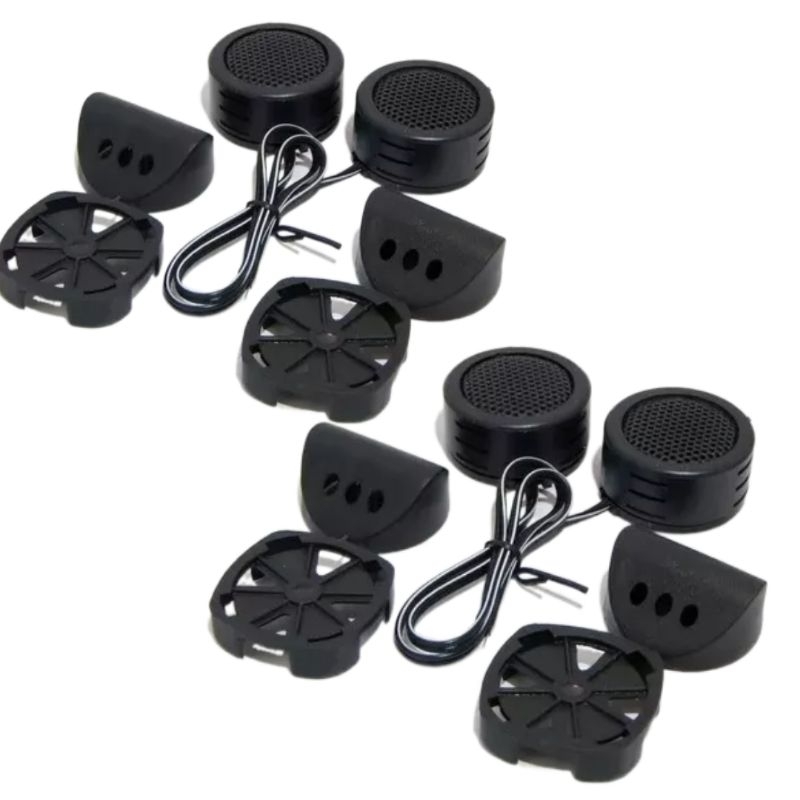 Kit 4 Mini Tweeter Alta Frequência 600w Painel Porta Caixa Bob Technoise Som Automotivo