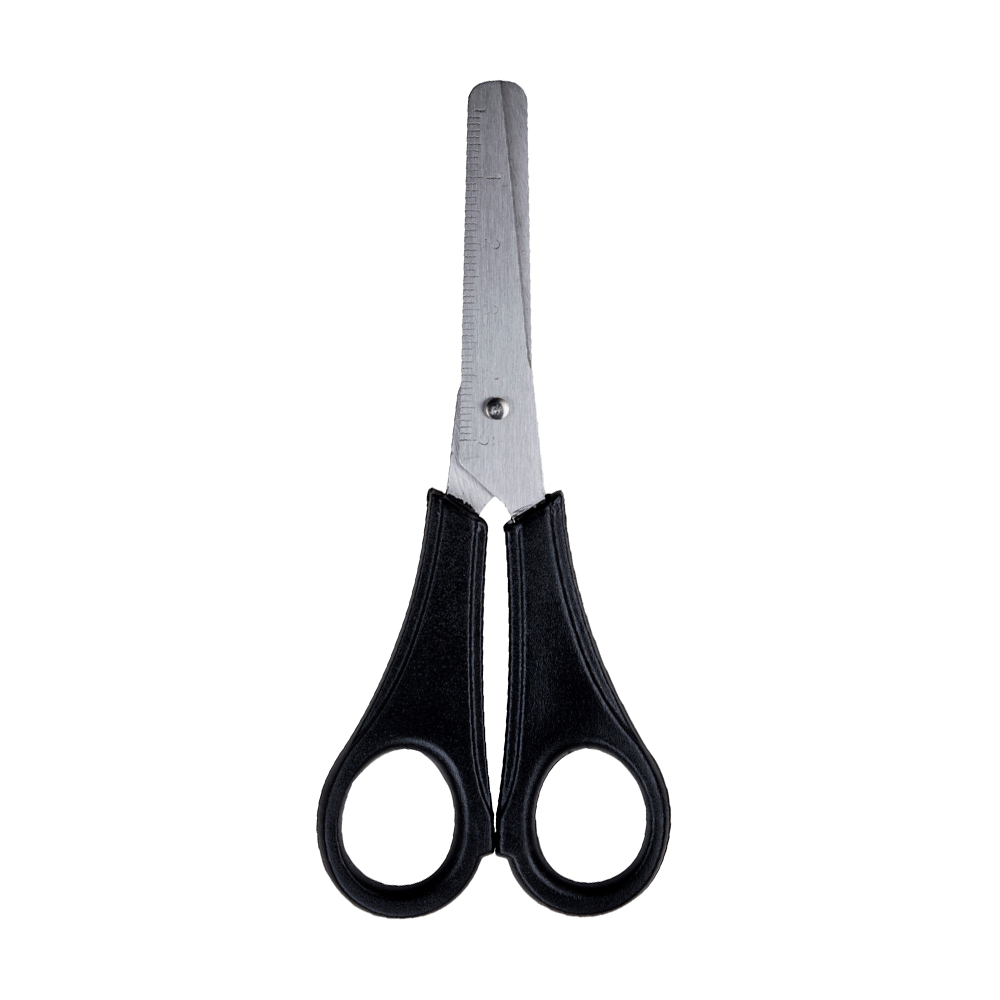 Tesoura Escolar Preta 13 cm Leo&Leo - leonora