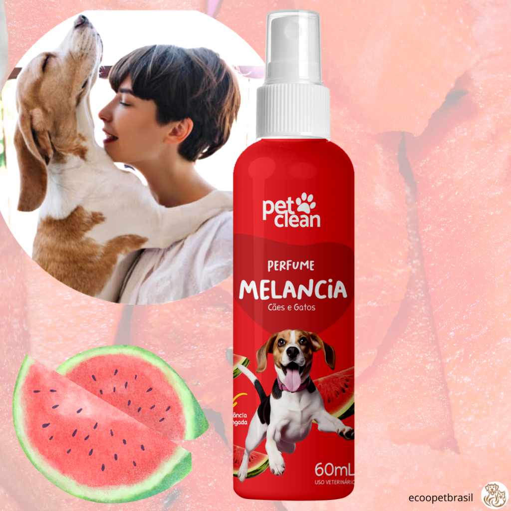Perfume Melancia Macho e Femea Cachorro e Gato Pet Clean