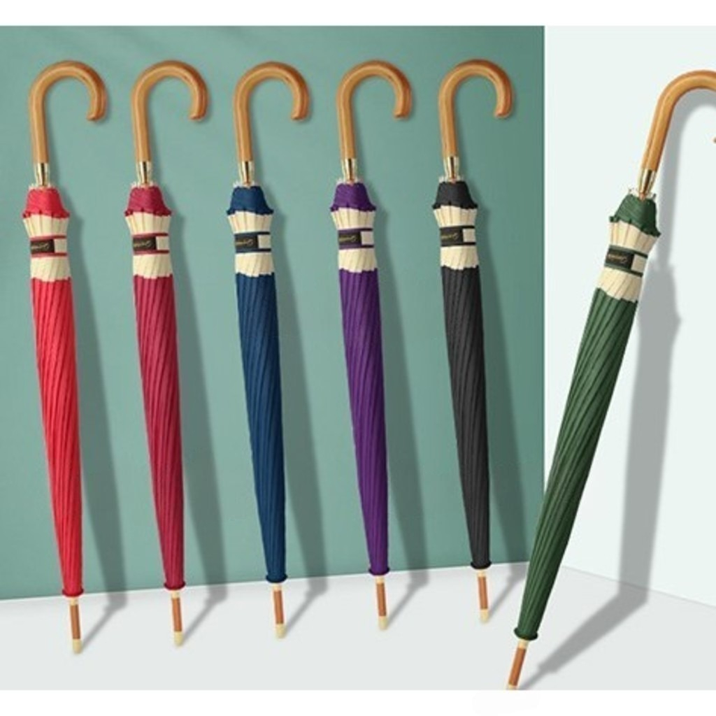 Guarda Chuva Bengala Automático Reforçado 16 Vareta Grande Guarda Chuva P-132