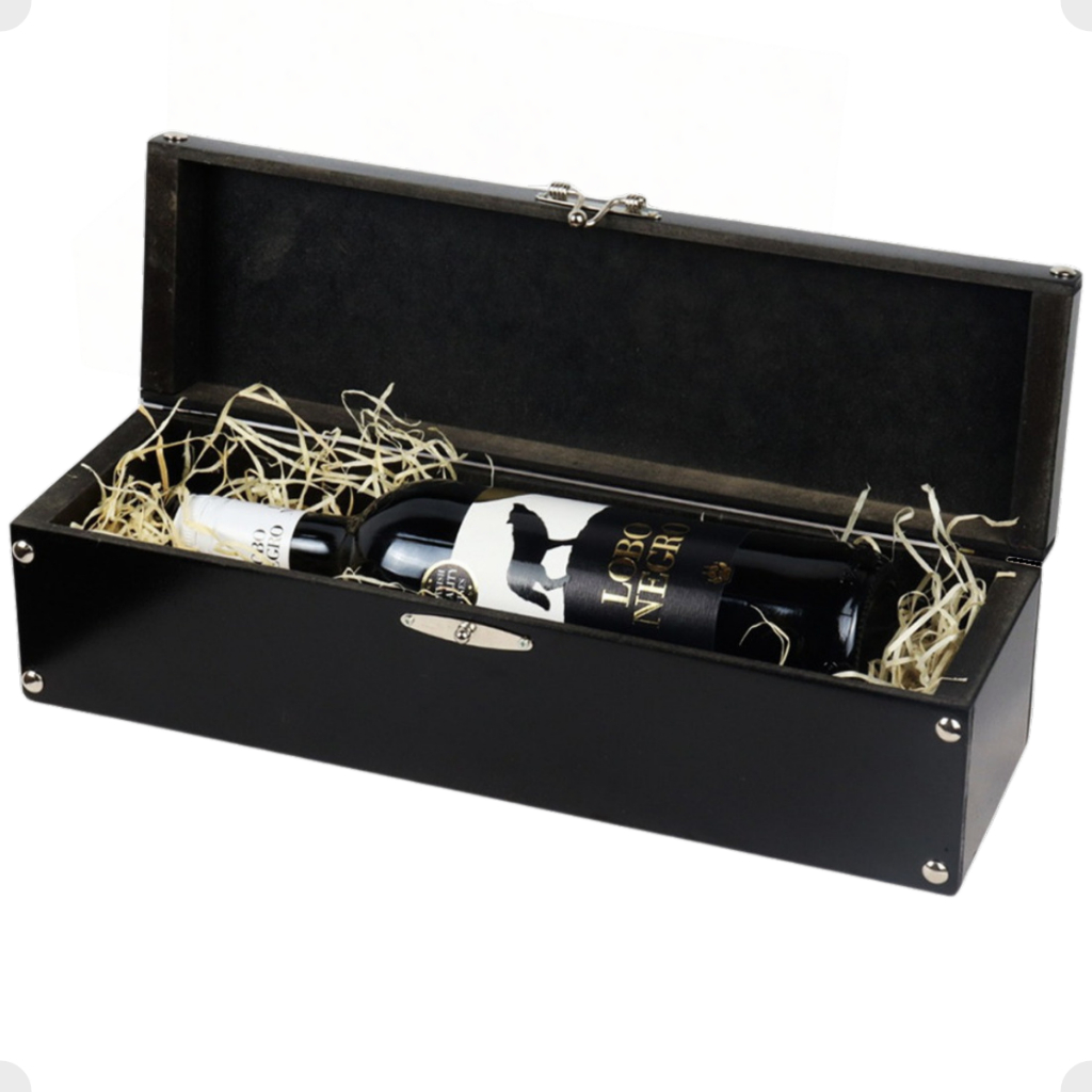 Caixa para Vinho / Espumante Premium c/ Fecho metálico - Presente, Aniversário, Champagne, Whisky