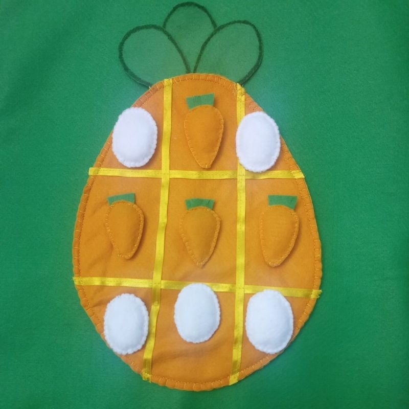 Jogo educativo de páscoa, jogo da velha, jogo pedagógico de cenoura e ovos de páscoa, tapete de cenoura,dia das crianças