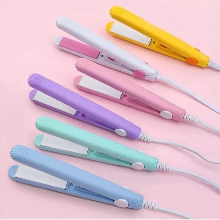 Mini Chapinha Prancha De Cabelo Pequena Portátil Chapinha Profissional Com Case Transporte Bivolt