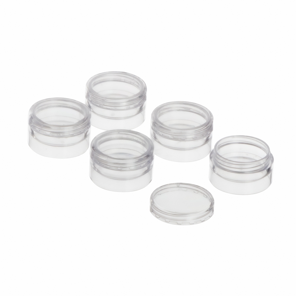 Kit 100 Potinhos Pote Acrilico Lembrancinha Amostra C/ Tampa rosca