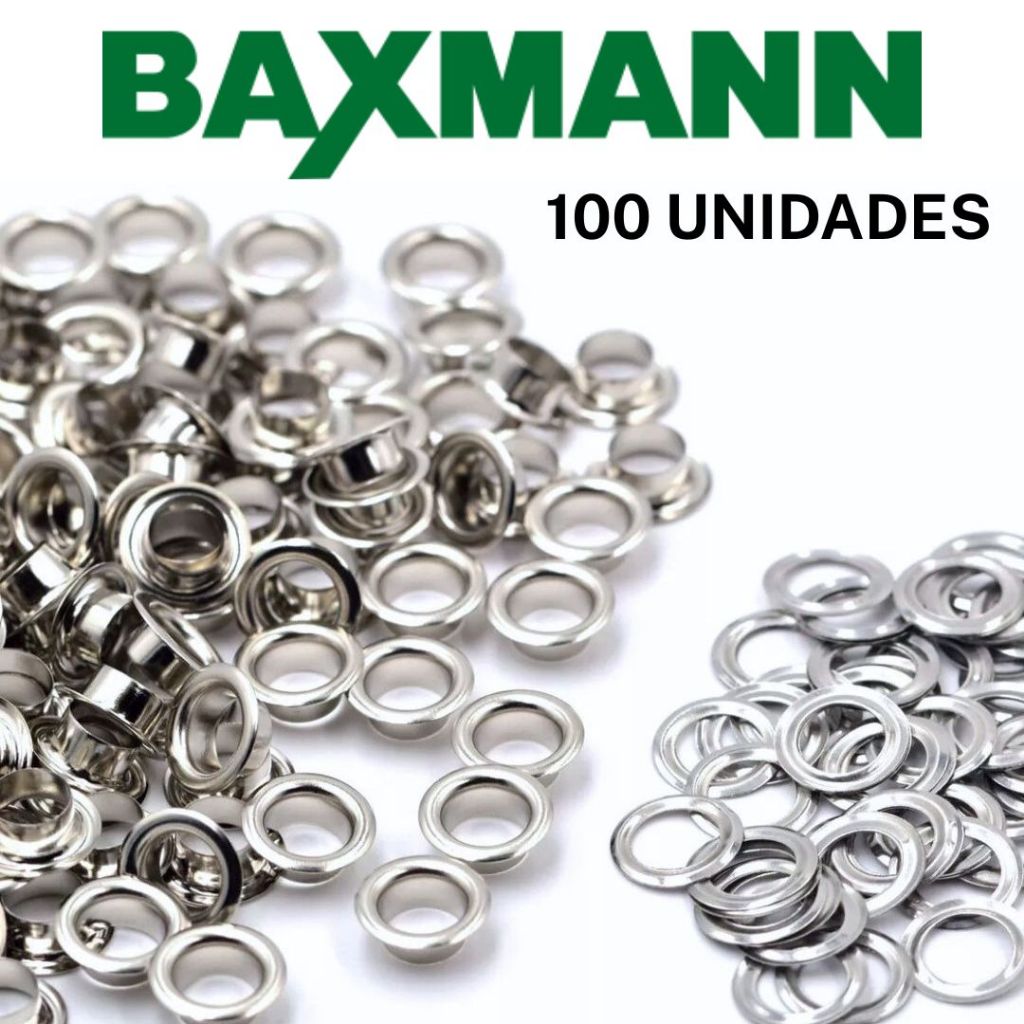 Ilhós Nº 0 com Arruela BAXMANN (Ferro) – Diversas Cores – Toldos, Lonas e Banners em Oferta na Shopee