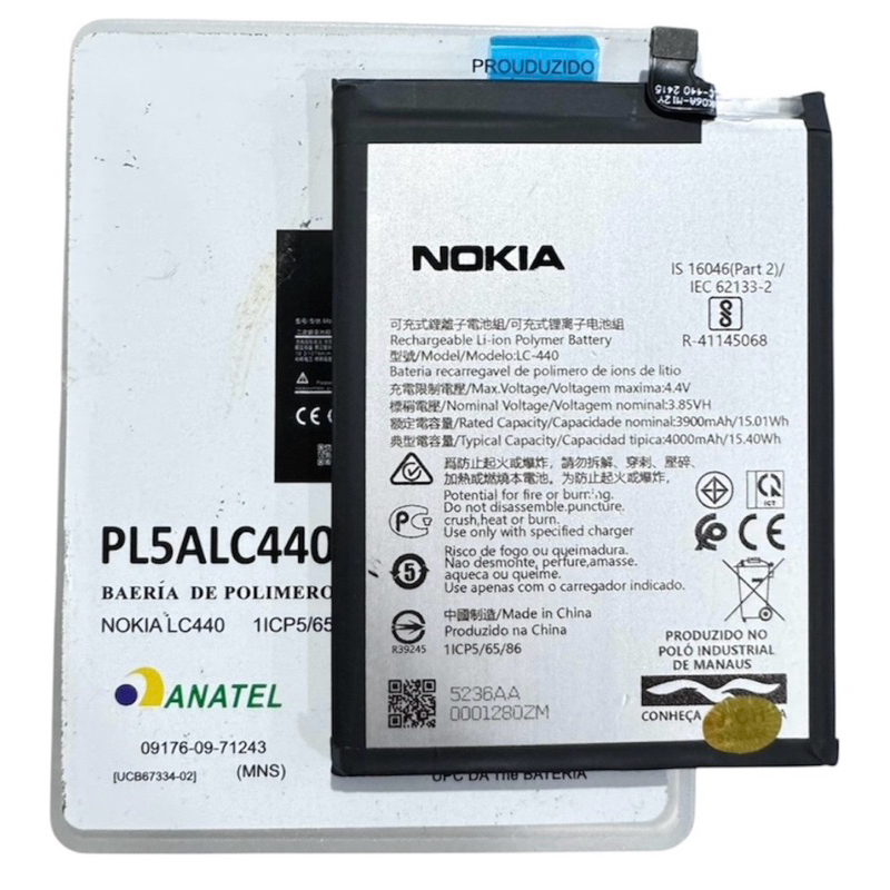 TA-1234 BATERIA Flex Genuína Nokia Lc-440 5.3 Ta-1234 Lc440