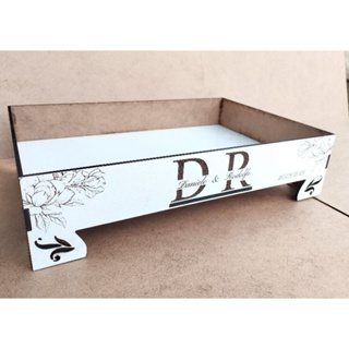 2 Bandejas para Kit Toalete Casamento em MDF PERSONALIZADO 20cm x 30cm em Oferta na Shopee