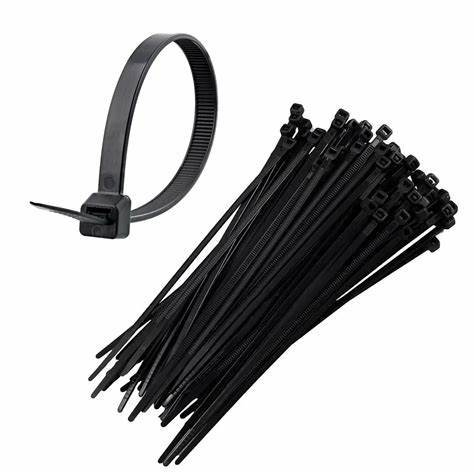 Kit 100 Cintas Plasticas Abracadeira Nylon Enforca Gato Preto Várias Medidas