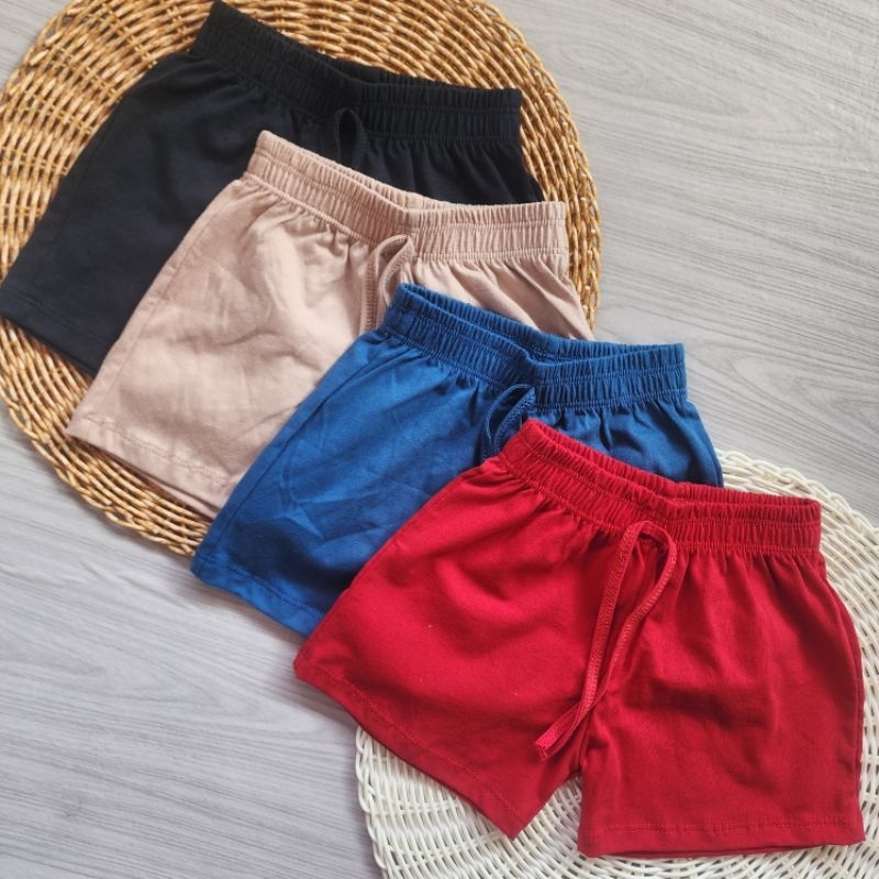 KIT 3 SHORT MASCULINO INFANTIL BEBÊ MENINO ALGODÃO VERÃO CORES VARIADAS