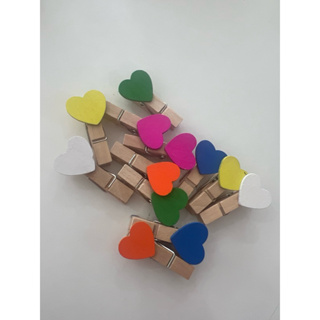 Mini Prendedores Coração ou Estrela 12/24/36 unidades em Oferta na Shopee