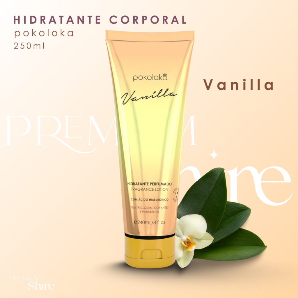 Creme Hidratante Corporal Vanilla Baunilha Pokoloka 240ml em Oferta na Shopee