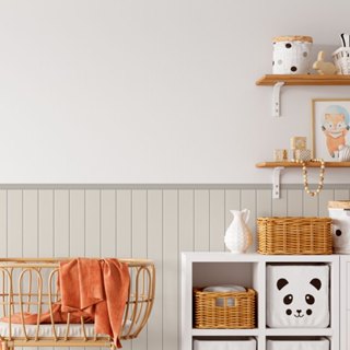 Papel de Parede Adesivo para Quarto Infantil Cerca Ripada - Várias Cores - Meia Parede em Oferta na Shopee