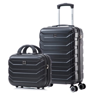 Kit Mala e Frasqueira de Bordo 10kg Rodinhas 360 ABS Rígido Bagagem de Mão Avião Viagem em Oferta na Shopee