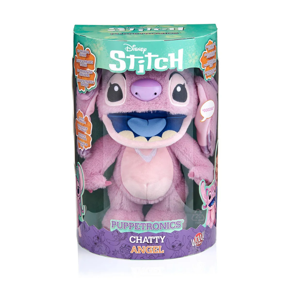 Disney pelúcia Interativa Angel Com 50 Sons Stitch Wow - Sunny 4422 em Oferta na Shopee