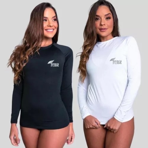Blusa Térmica Feminina Com Proteção Solar Uv 50+