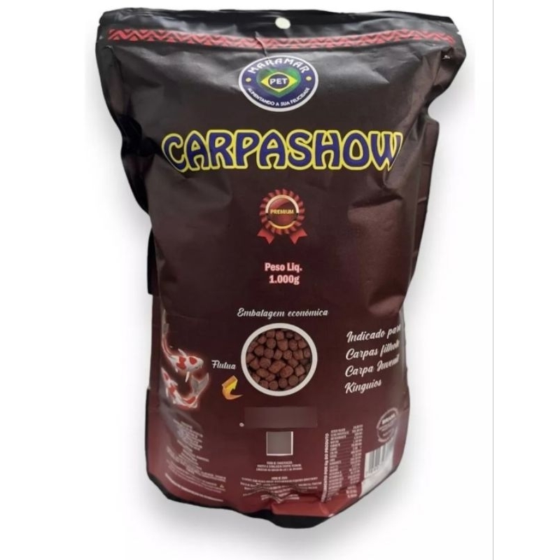 Ração Maramar Carpa Show Bag 1kg Pellet M