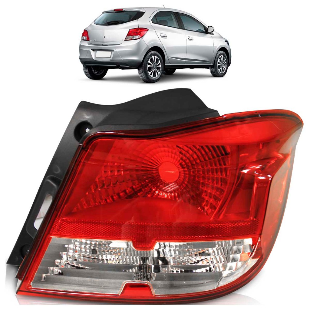 Lanterna Traseira Onix 2012 2013 2014 2015 Bicolor Pisca Cristal em Oferta na Shopee