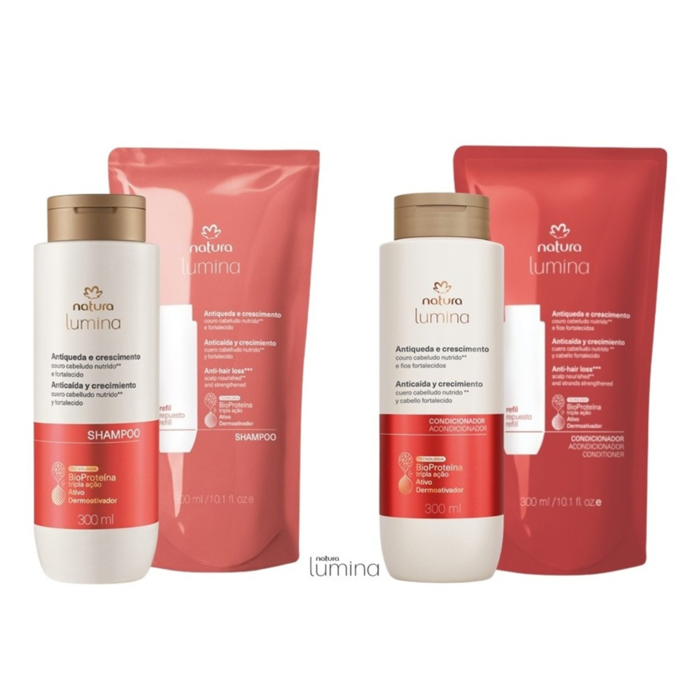 Linha Lumina Natura Antiqueda e Crescimento:Shampoo Estimulante |Condicionador Fortificante |Máscara
