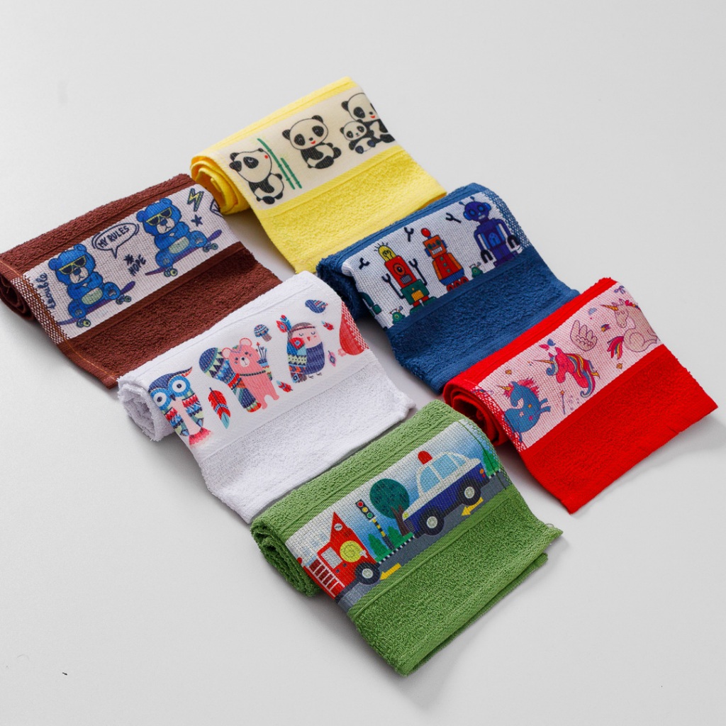 Kit 5 Toalha Lavabo Infantil — imagem 2 de 2