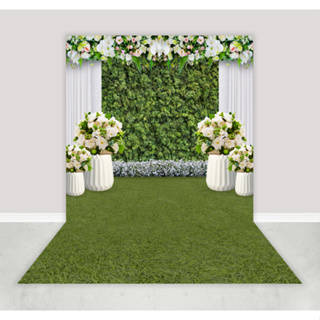 Fundo Fotográfico Painel Tecido Floral Newborn Casamento FFT-286 em Oferta na Shopee