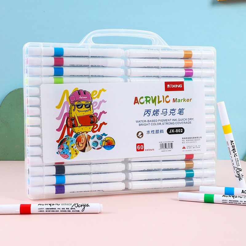 Caneta Acrílica Paint 36/48/60/80/100 Cores Decoração Vidro Tênis Caneca Unhas Caneta Personalizar Colorir em Oferta na Shopee