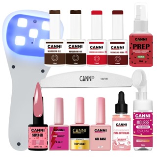 Kit de esmaltação e blindagem com cabine canni color em Oferta na Shopee