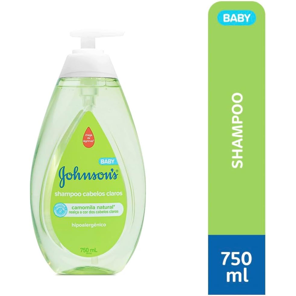 Shampoo Johnson's Baby Para Cabelos Claros Bebê 750ml