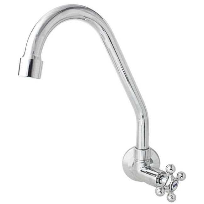 Torneira Para Cozinha Pia Parede 100% Metal Inox em Oferta na Shopee