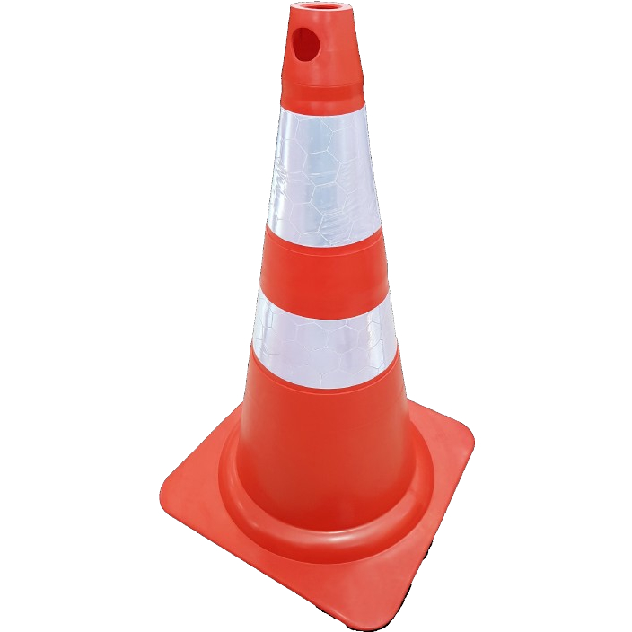 Cone De Sinalização 75 Cm Pvc Rígido Segurança Laranja Trânsito Epi Segurança em Oferta na Shopee
