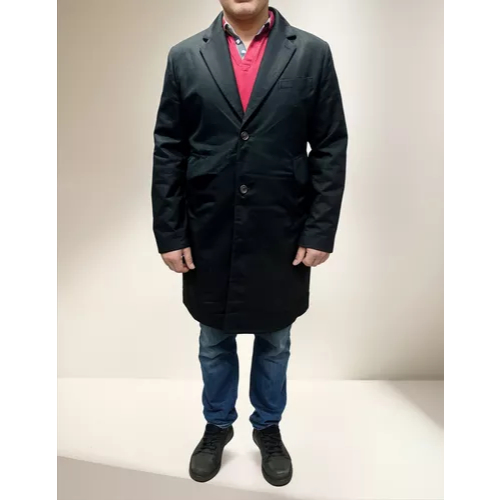 Sobretudo De Lã Batida Masculino Longo Moda Inverno — imagem 2 de 2