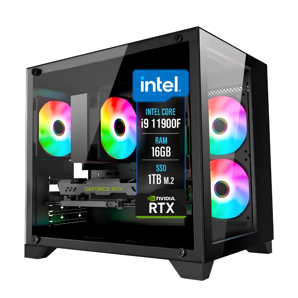 PC Gamer LUDIC by BluePC - Intel Core i9 11900F, RTX 4070 Ti 16GB, 16GB RAM, SSD