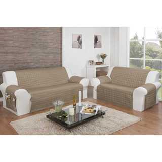 Kit Protetor De Sofá 2 E 3 Lugares Matelado com Bolso Capa de Sofa em Oferta na Shopee